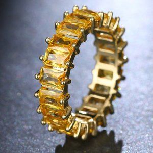 🔥$5 **New 2023** Yellow Gemstone Ring